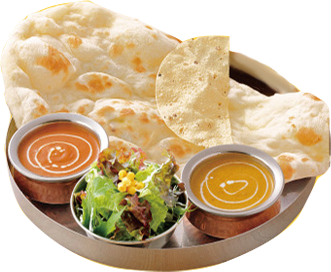 2種類のカレーランチ